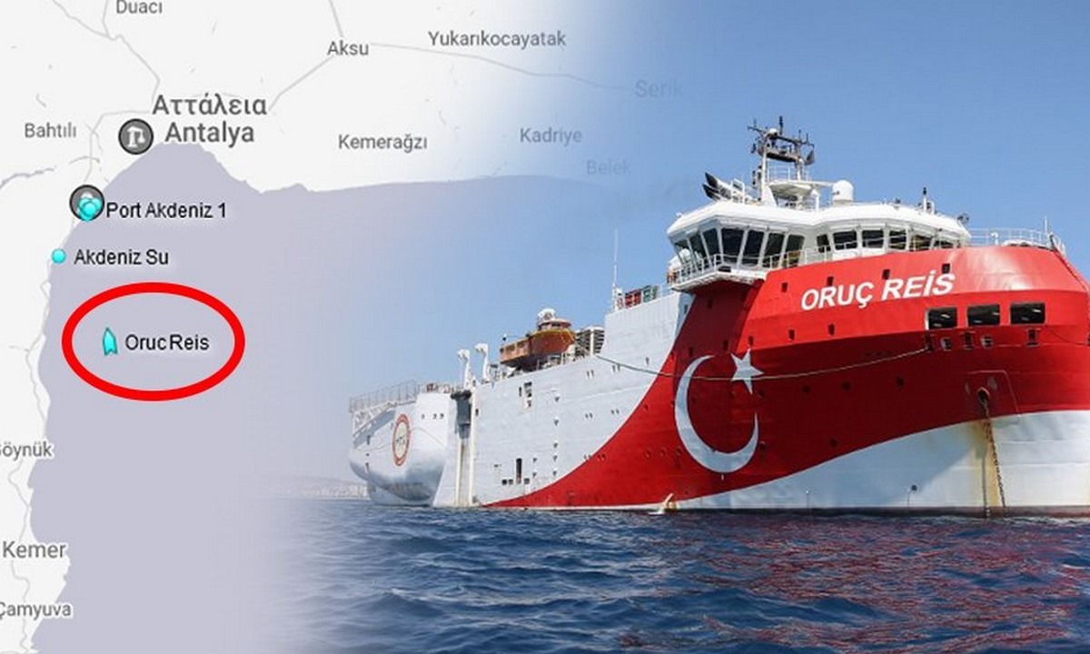 Oruc Reis: Κατευθύνεται στην Αττάλεια – Στο Καστελόριζο η Σακελλαροπούλου