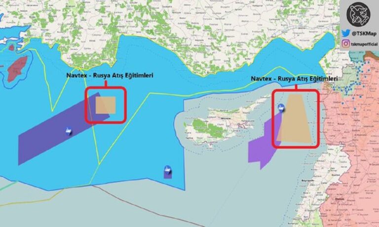 Oruc Reis: Ρωσοτουρκικές ασκήσεις εντός δύο παράνομων τουρκικών Navtex
