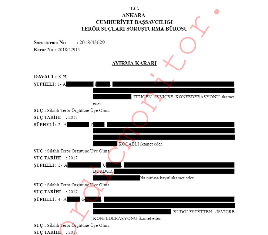 Τουρκία: Η τουρκική κυβέρνηση χρησιμοποίησε διπλωμάτες της στην Ελβετία για να καταγράφει τους αντιπάλους του Τούρκου Προέδρου Ρετζέπ Ταγίπ Ερντογάν και να συγκεντρώσει πληροφορίες σχετικά με αυτούς.