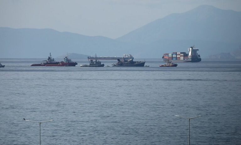 Νέες σοκαριστικές εικόνες από το «Καλλιστώ»: Εξαφανίστηκε τελείως η πρύμνη (vids)