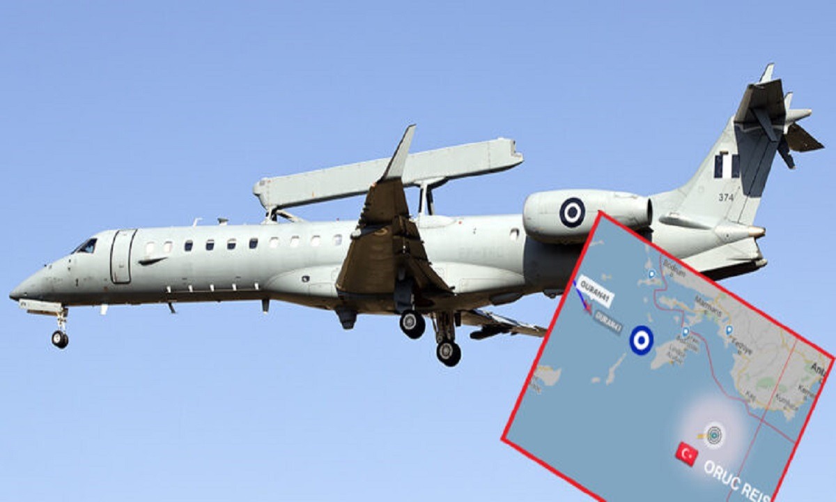 Toυρκία: Σάστισαν οι Τούρκοι – Ελληνικό Embraer πέρασε πάνω από το Oruc Reis