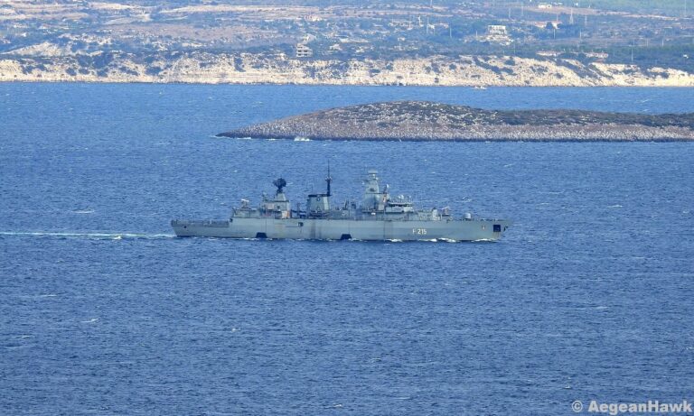 Ένοπλες Δυνάμεις: Γερμανική φρεγάτα έξω από την Χίο