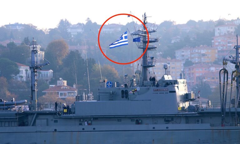 Ελληνοτουρκικά: Σε τουρκικό ναύσταθμο με την Ελληνική σημαία ψηλά, πλοίο του πολεμικού ναυτικού!