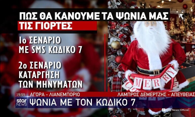 Lockdown: Με sms η μετακίνηση στα καταστήματα τα Χριστούγεννα!