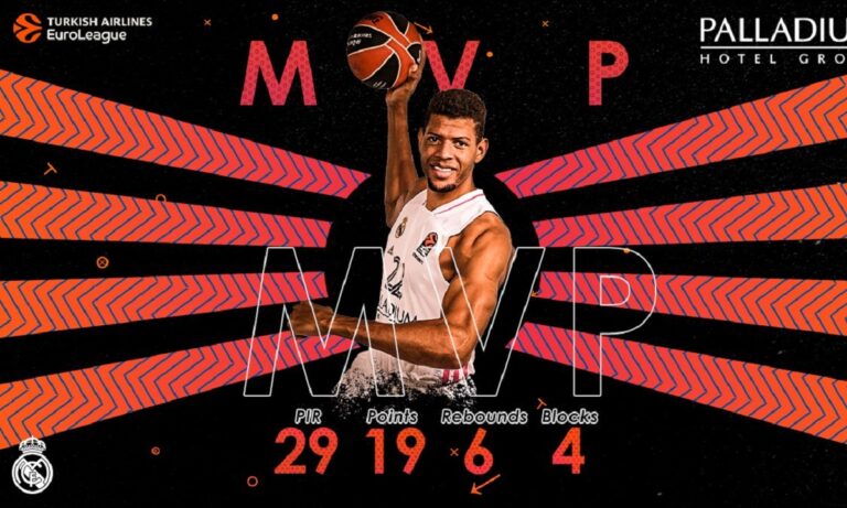 Euroleague: MVP της αγωνιστικής ο Ταβάρες