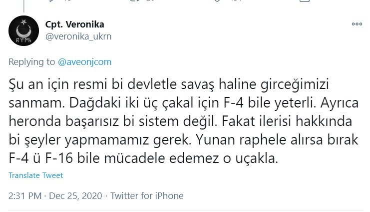 Τούρκοι: Σοκαρισμένοι δείχνουν οι... σκεπτόμενοι χρήστες του Twitter στην Τουρκία, αναφορικά με την άνοδο της πολεμικής ισχύς της Ελλάδας με την προσθήκη των Rafale.