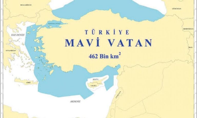 Απίστευτο τουρκικό θράσος: Προωθούν χάρτη με τουρκικές ονομασίες νησιών σε όλο το Αιγαίο