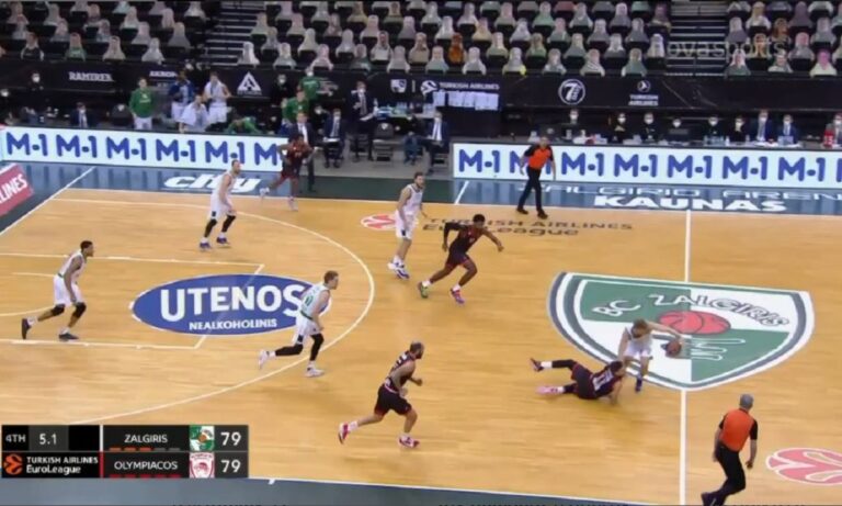 Euroleague: Κορυφαία φάση της αγωνιστικής αυτή που διαμαρτύρεται ο Ολυμπιακός