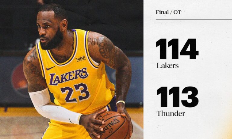 Λέικερς: Νίκη στην παράταση με κορυφαίο ΛεΜπρόν (vid)