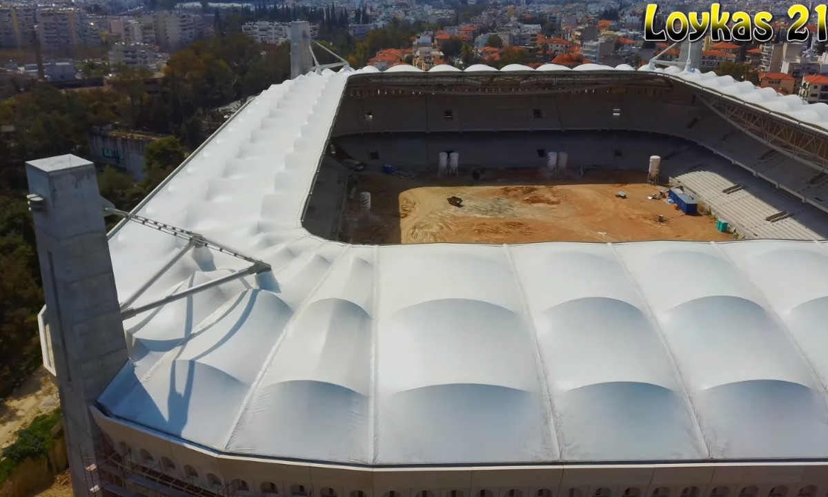 ΑΕΚ: Πτήση με drone στην Αγιά Σοφιά - Opap Arena (vid)