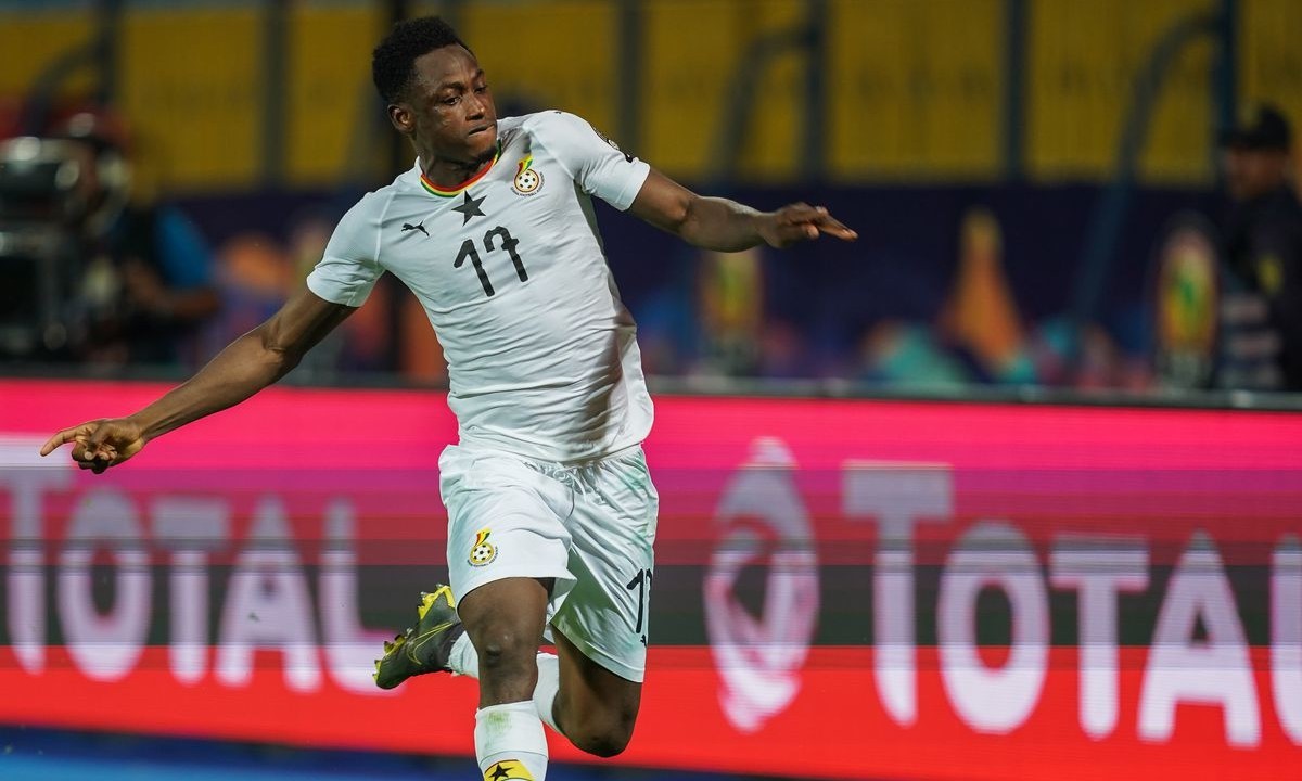 Ο Μπάμπα Ραχμάν σκόραρε με την Εθνική Γκάνας στην αναμέτρηση απέναντι στην Σάο Τομέ και Πρινσίπε, κάνοντας το 3-0.