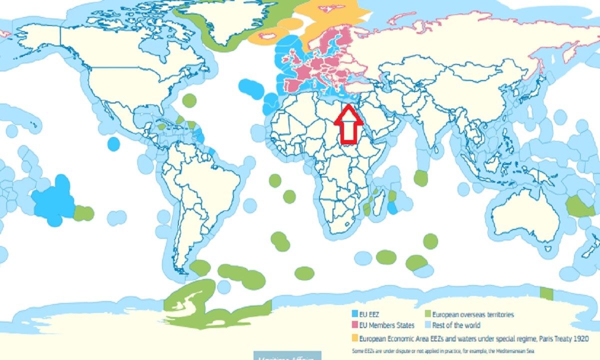 Τουρκία: ΣΟΚ στην Άγκυρα από χάρτη της Ε.Ε. για τις ευρωπαϊκές ΑΟΖ όπου φαίνονται ενωμένες κυπριακή και ελληνική ΑΟΖ.