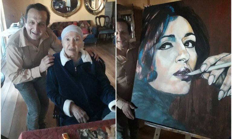 Μάρθα Καραγιάννη: Ο Σπύρος Μπιμπίλας και το εντυπωσιακό πορτραίτο!