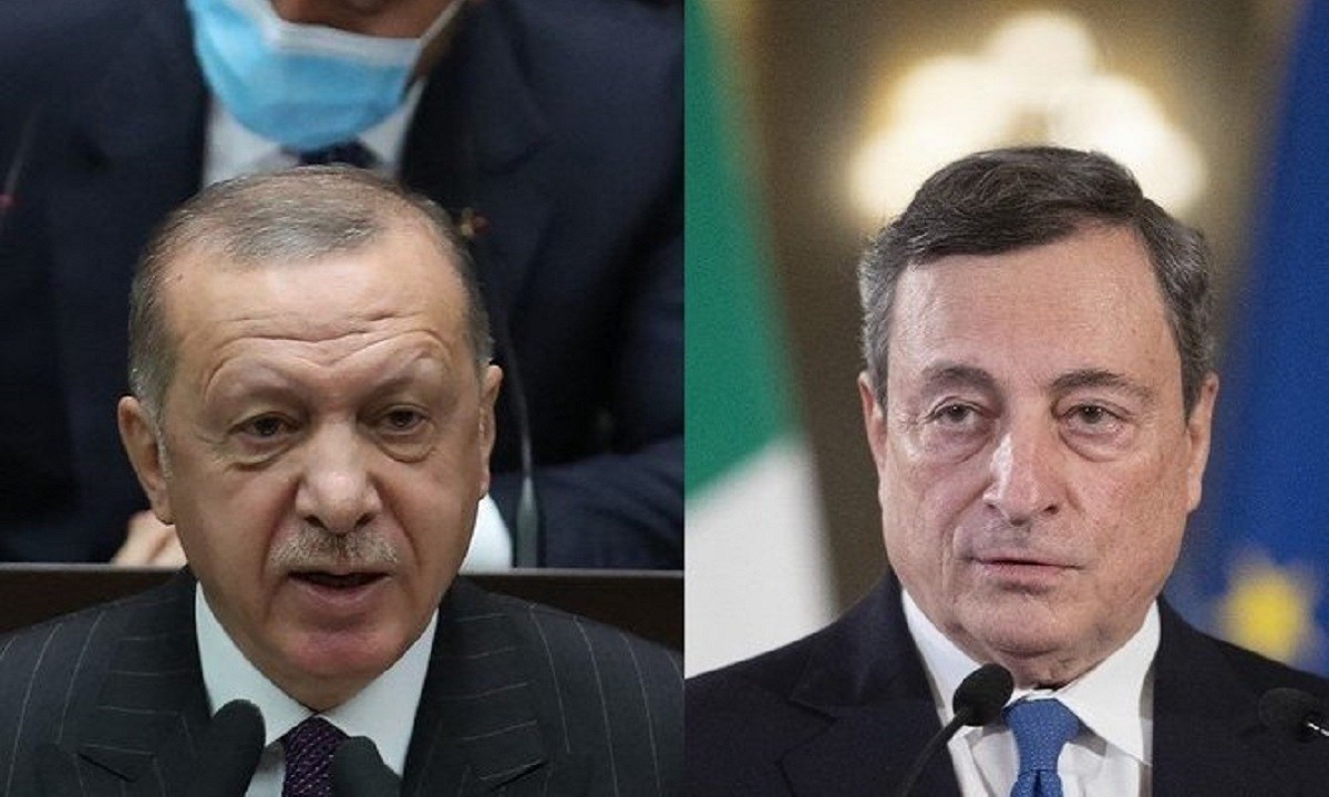 Ιταλία - Τουρκία: «Χαμός» έχει ανάμεσα στις δύο χώρες μετά τη δήλωση του Μάριο Ντράγκι κατά του Ερντογάν τον οποίο χαρακτήρισε δικτάτορα.
