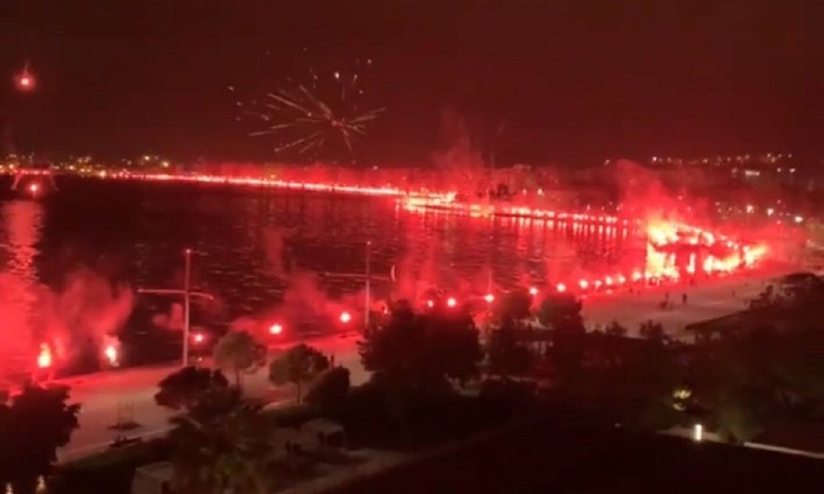 ΠΑΟΚ: Το pyroshow για τα γενέθλια του που φώτισε όλη τη Θεσσαλονίκη (vids)