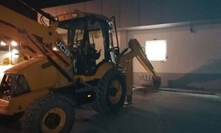 Θεσσαλονίκη – Λαγκαδάς: Επιχείρησαν διάρρηξη σε σούπερ μάρκετ με μπουλντόζα