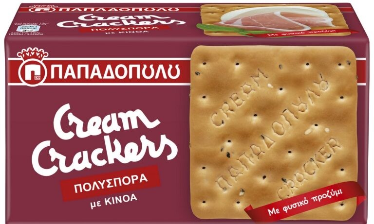 Νέα γεύση Cream Crackers Πολύσπορα από την Ε.Ι. Παπαδόπουλος Α.Ε.