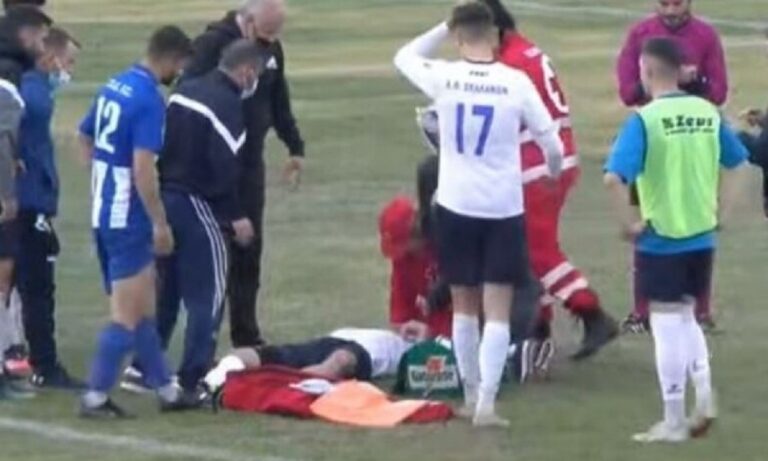 Γ’ εθνική – ΠΟ Ελασσόνας – ΑΟ Σελλάνων: Σοκαριστικός τραυματισμός ποδοσφαιριστή!