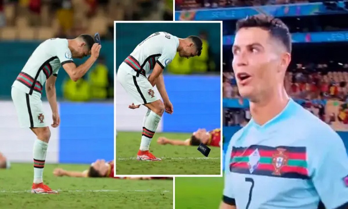 Euro 2020: Έξαλλος ο Κριστιάνο Ρονάλντο – Πέταξε και κλώτσησε το περιβραχιόνιο  (vid)