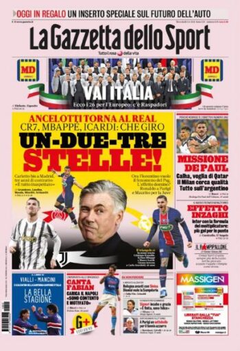 «Gazzetta dello Sport»: Ρονάλντο στην Παρί, Εμπαπέ στην Ρεάλ και Ικάρντι στην Γιουβέντους! (pic)