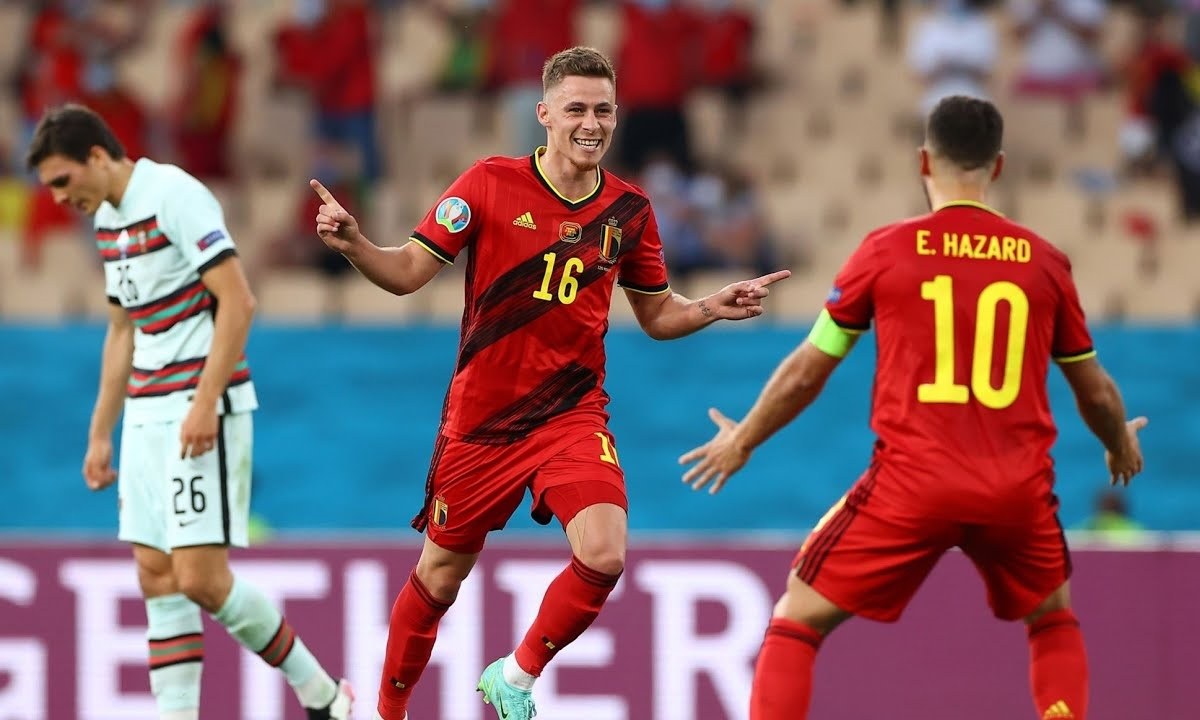 Euro 2020 – Βέλγιο – Πορτογαλία: Η «οβίδα» του Αζάρ για το 1-0 (vid)