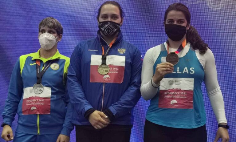 Ευρωπαϊκό Πρωτάθλημα στίβου «Μπιντγκόζ 2021»: Χάλκινο μετάλλιο για την Μαντούδη στη σφαίρα, «χάλκινος» ο Κωνσταντινίδης στην κορίνα