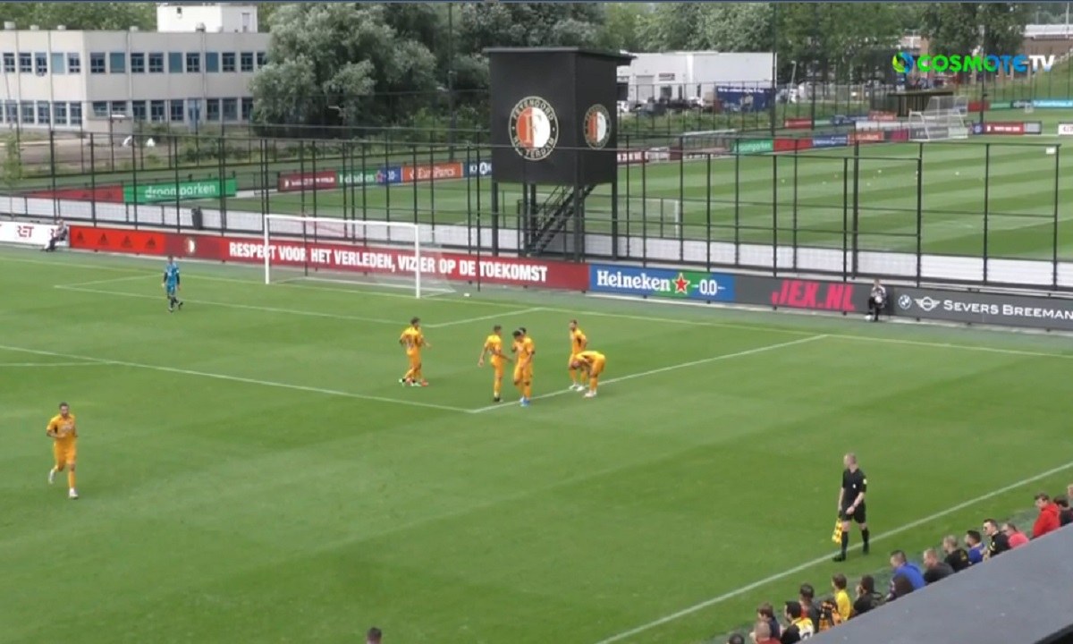 Φέγενορντ-ΑΕΚ: Εξαιρετικό γκολ από τον Τάνκοβιτς για το 0-1