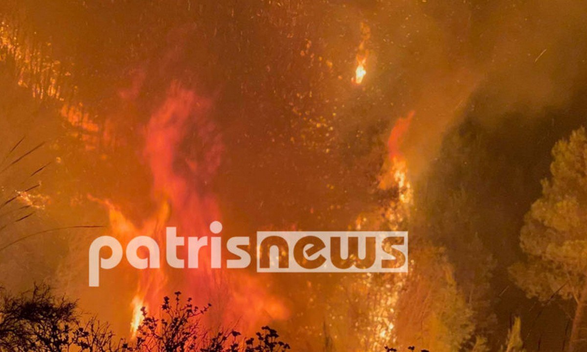 Φωτιά τώρα: Συνεχίζεται η καταστροφική πυρκαγία στην Κορυφή του Πύργου Ηλείας