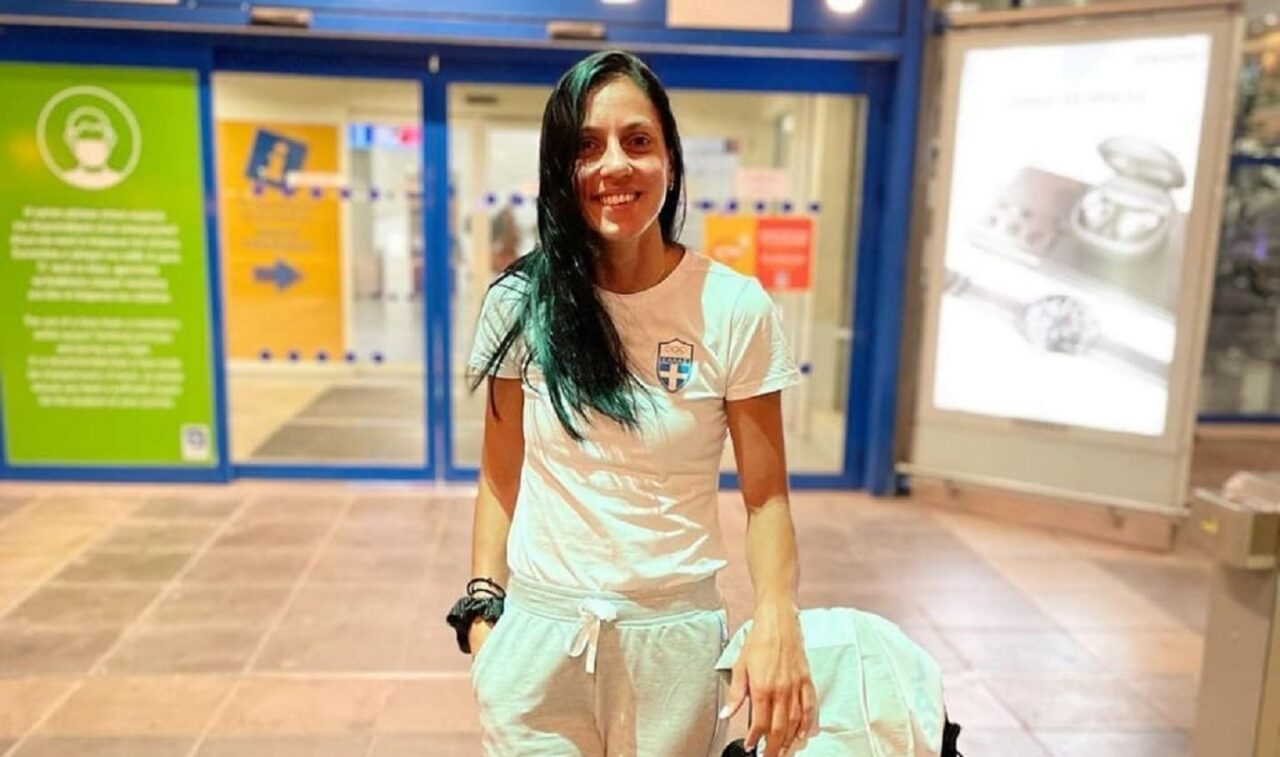 Η Ελισάβετ Πεσιρίδου αναχώρησε την Κυριακή από την Αθήνα με προορισμό το Τόκιο, για τη δεύτερη συμμετοχή της στους Ολυμπιακούς Αγώνες.