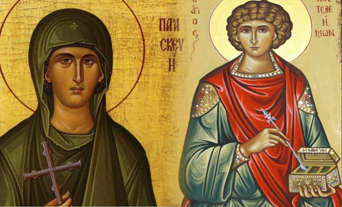 Αγία Παρασκευή και Άγιος Παντελεήμονας: Δύο αιώνια κοσμήματα Αγιότητας που στολίζουν την Ορθοδοξία