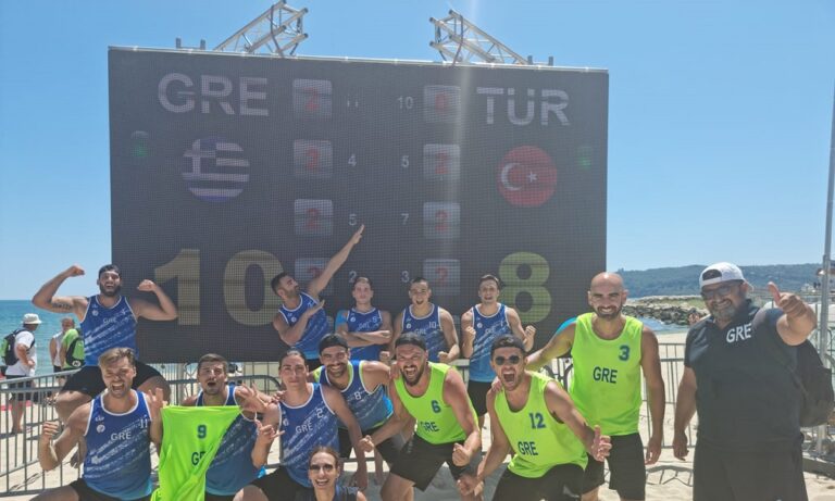 Beach Handball – Ευρωπαϊκό: Η Εθνική Ανδρών «έσβησε» την Τουρκία