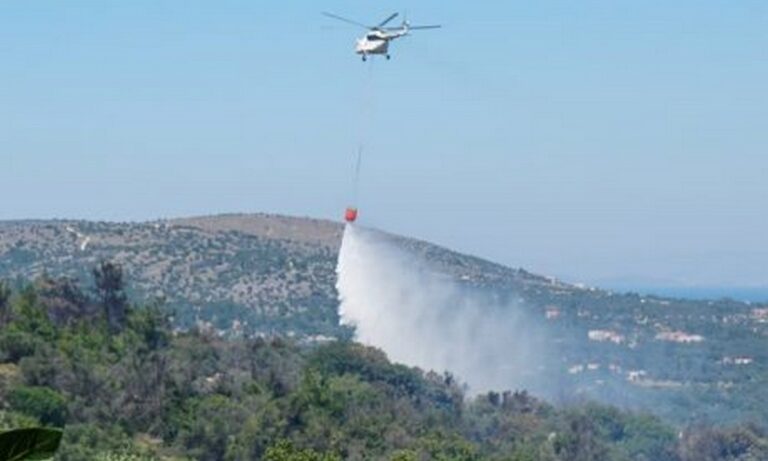 Χίος: Μεγάλης έκτασης φωτιά στο νησί – Εκκενώθηκε το χωριό Κατάβαση