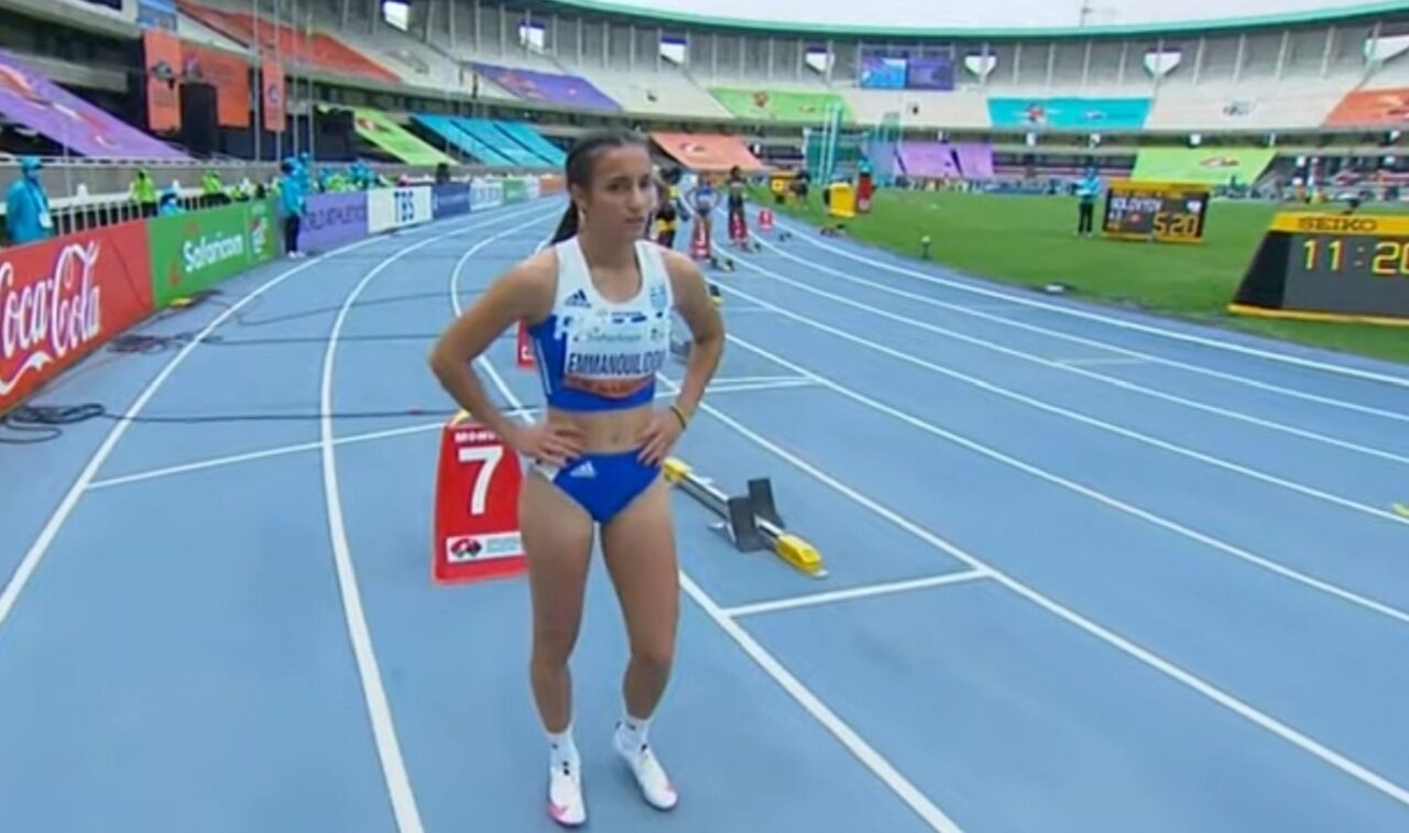 Η Πολυνίκη Εμμανουηλίδου σημείωσε πανελλήνιο ρεκόρ Κ20 στα 200μ. με 23.77, αλλά δεν έφθασε για να της δώσει την πρόκριση στον τελικό.