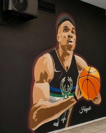 Γιάννης Αντετοκούνμπο: Εντυπωσιακό γκράφιτι του Greek Freak στην Καλαμαριά (pic & vid)