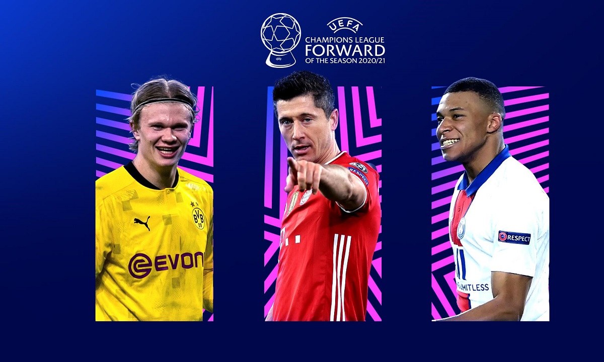 Η UEFA έδωσε στη δημοσιότητα τους τρεις υποψήφιους για τα βραβεία των κορυφαίων ανά θέση για το Champions Laeague της περιόδου 2020/21.