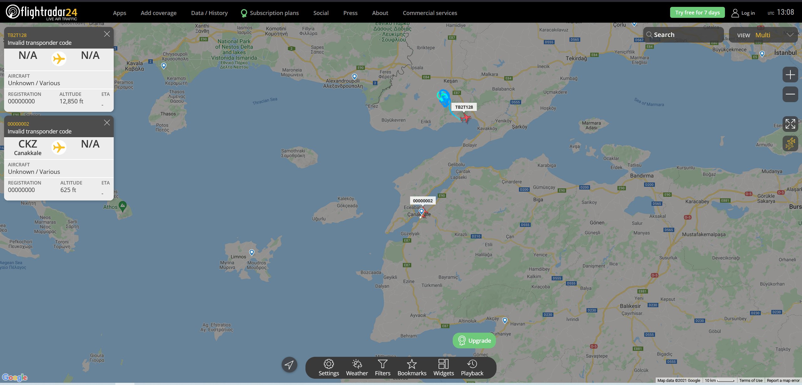 Ελληνοτουρκικά: Ξεκίνησε η μάχη των drones στο Αιγαίο θα μπορούσε να πει κανείς αφού επτά τούρκικα και ένα ελληνικό βρέθηκαν απέναντι.
