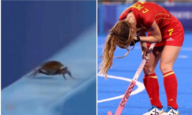 Ολυμπιακοί Αγώνες 2020: Κάμεραμαν άφησε το παιχνίδι χόκεϊ για μία κατσαρίδα