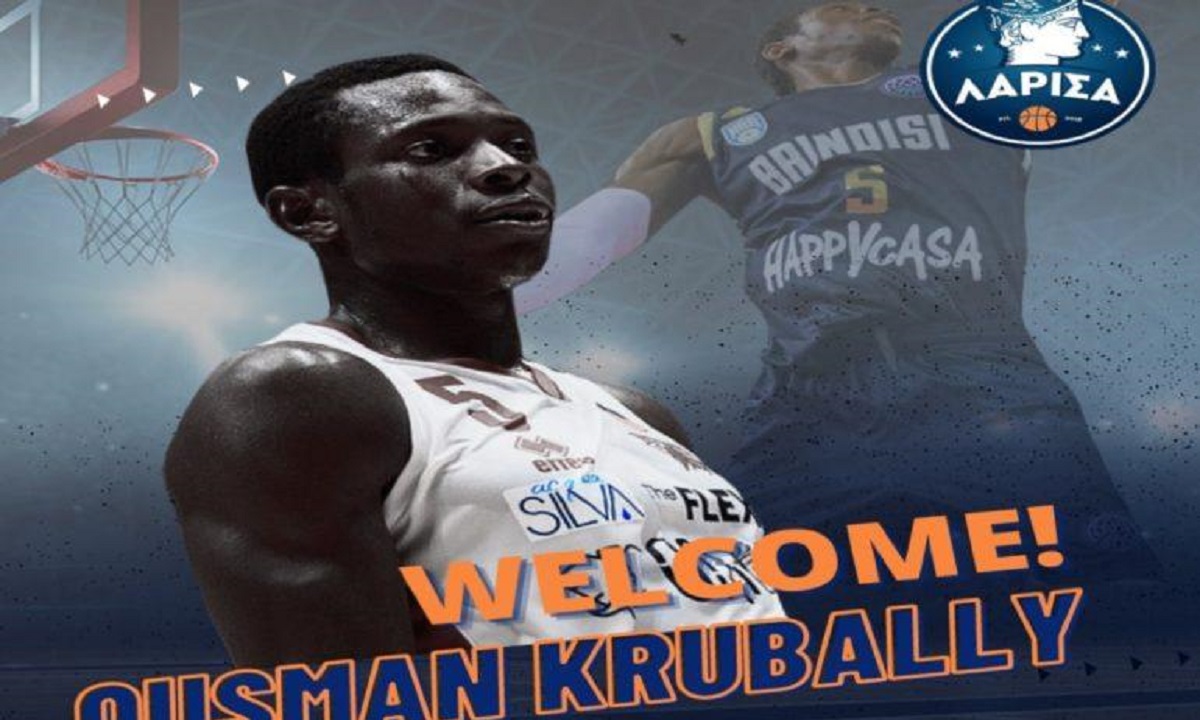 Μεταγραφική ενίσχυση με εμπειρία από την Basket League για την Λάρισα, που ανακοίνωσε την απόκτηση του Ουσμάν Κρουμπάλι.