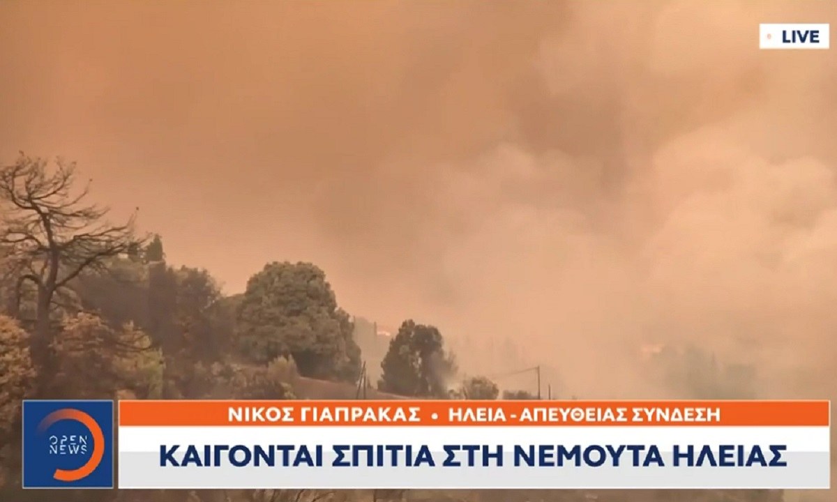 Φωτιά Ηλεία: Χάθηκε μέσα στους καπνούς και τις φωτιές η Νεμούτα