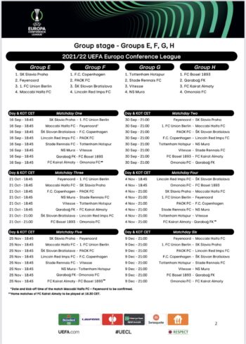 ΠΑΟΚ: Πρεμιέρα εκτός έδρας με Λίνκολν για το Conference League - Αναλυτικά το πρόγραμμα 