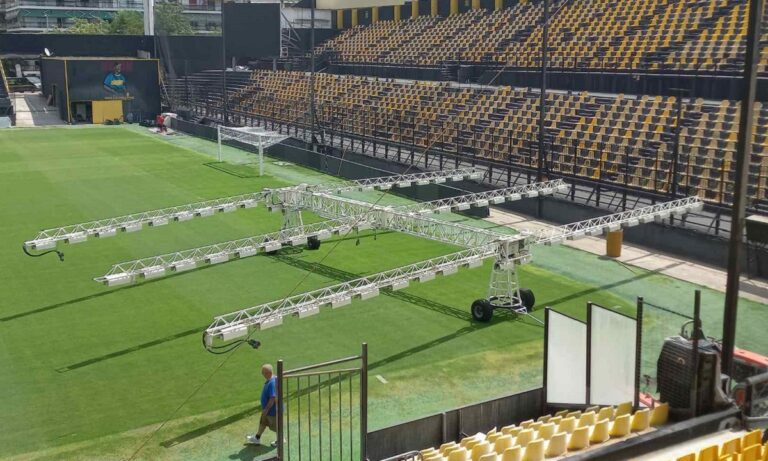 Άρης: Με ειδικές Λάμπες Ανάπτυξης συντηρείται και βελτιώνεται ο χορτοτάπητας του Βικελίδης (pics)