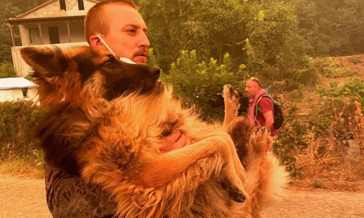 Viral: Η φωτογραφία νεαρού αγκαλιά με εγκαταλειμμένο λυκόσκυλο