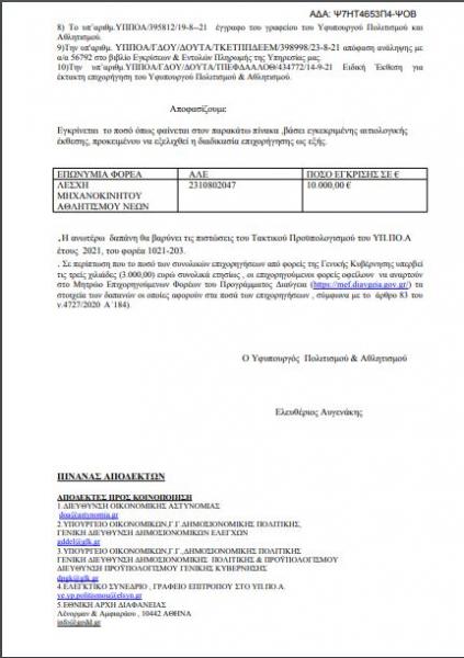 Αυγενάκης - Διαύγεια