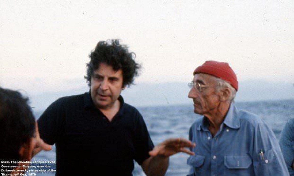 Ξεμπρόστιασμα για Οικονόμου και ΣΚΑΪ – Η απόδειξη πως ο Μίκης Θεοδωράκης ήταν σε κατάδυση με τον Κουστώ