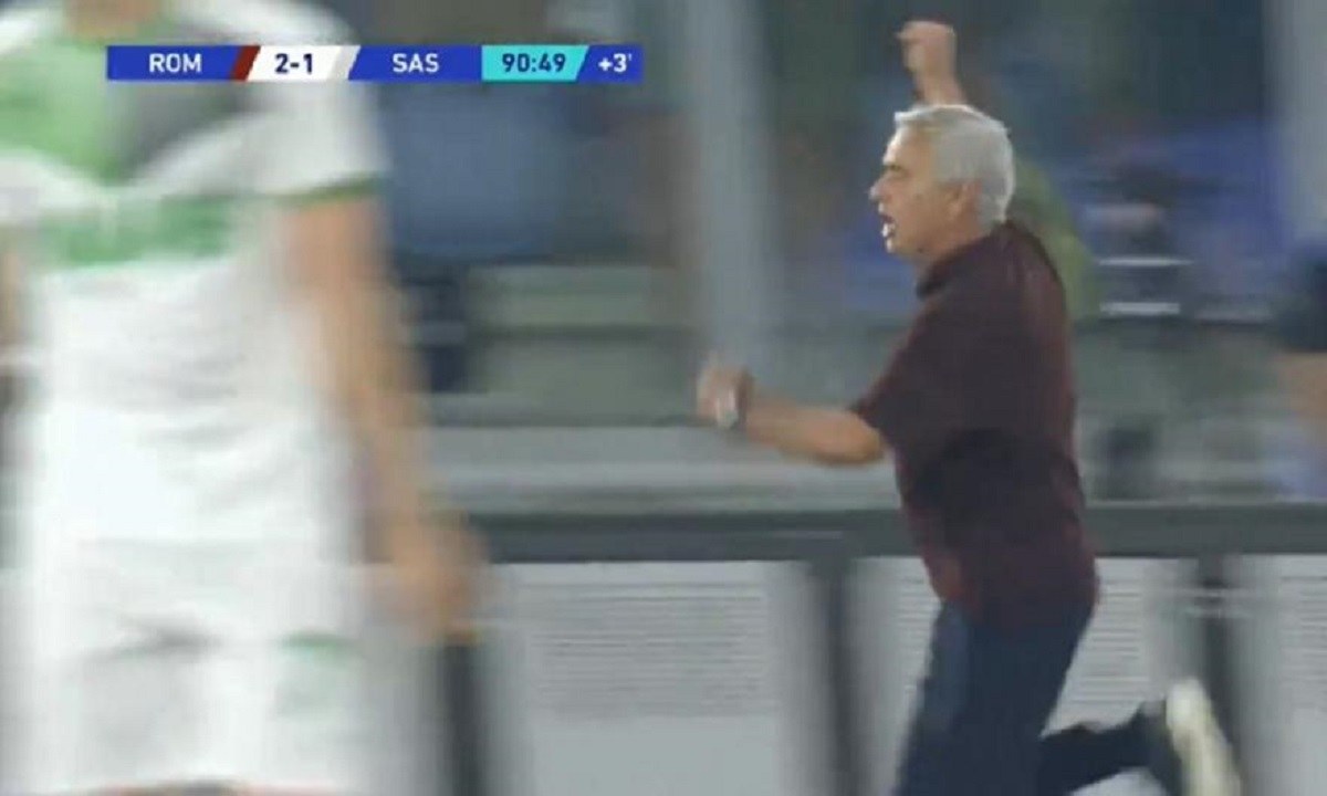 Ρόμα – Σασουόλο 2-1: 3 στα 3 και… τρέλα Μουρίνιο στο 1000άρι του!