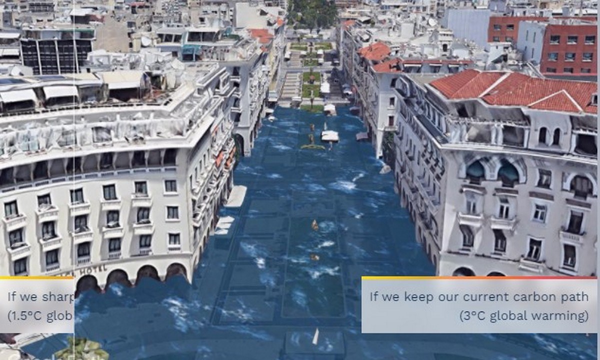 «Πλημμύρισαν» Αθήνα και Θεσσαλονίκη – Εικόνες σοκ από το μέλλον