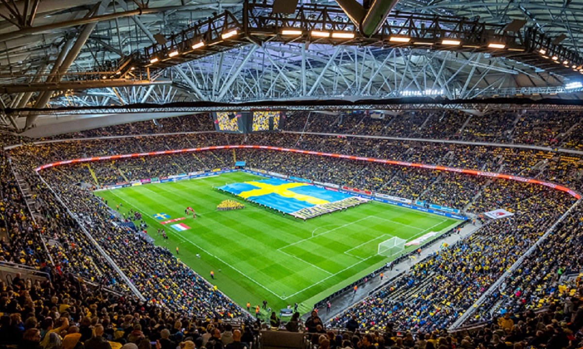 Η Friends Arena στην οποία η Εθνική Ελλάδας θα αντιμετωπίσει τη Σουηδία
