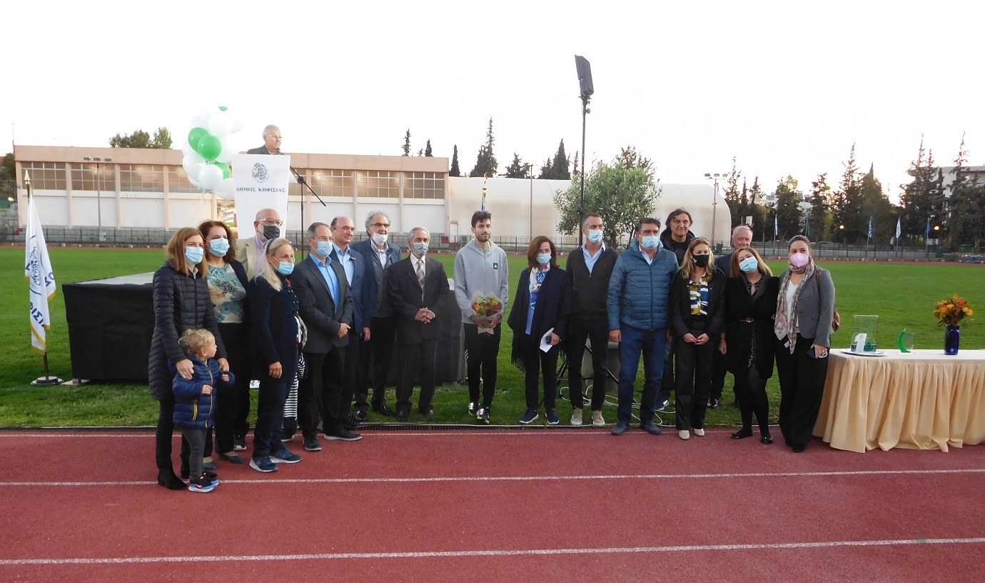 Ο Γ.Σ. Κηφισιάς τίμησε τον ολυμπιονίκη Μίλτο Τεντόγλου (φωτογραφίες)