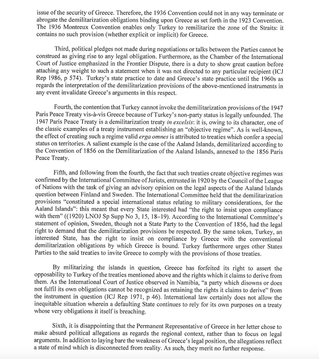 Επιστολή Τουρκίας στον ΟΗΕ!