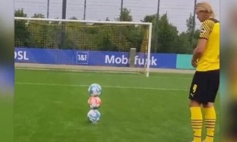 Εξωγήινος Χάαλαντ: Δεν υπάρχει αυτό που έκανε – Έστειλε πύργο με μπάλες στο «παραθυράκι» για πλάκα!